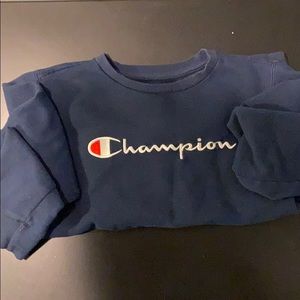 Champion navy crew neck